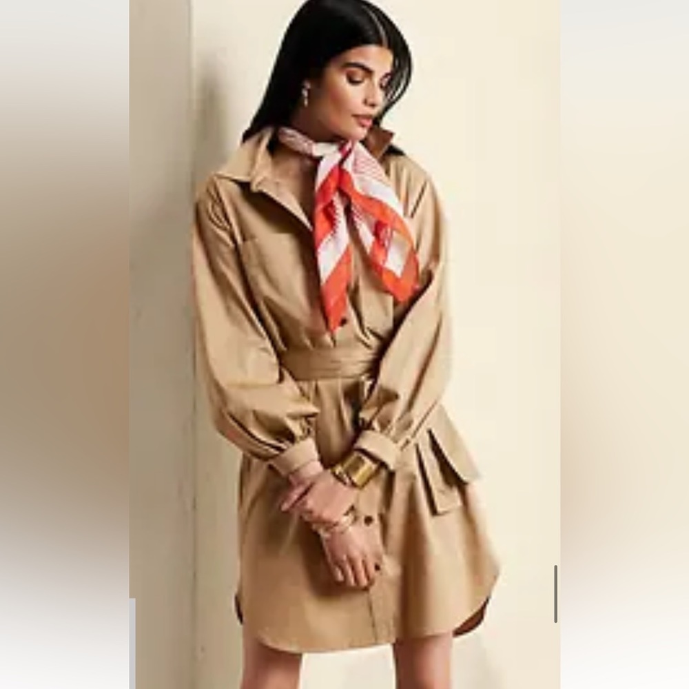 Banana Republic Twill Mini Shirt Dress